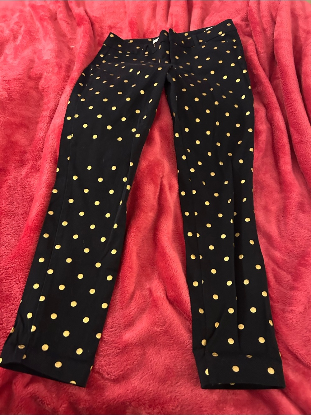 Old Navy Pixie pants with Gold Dot Print